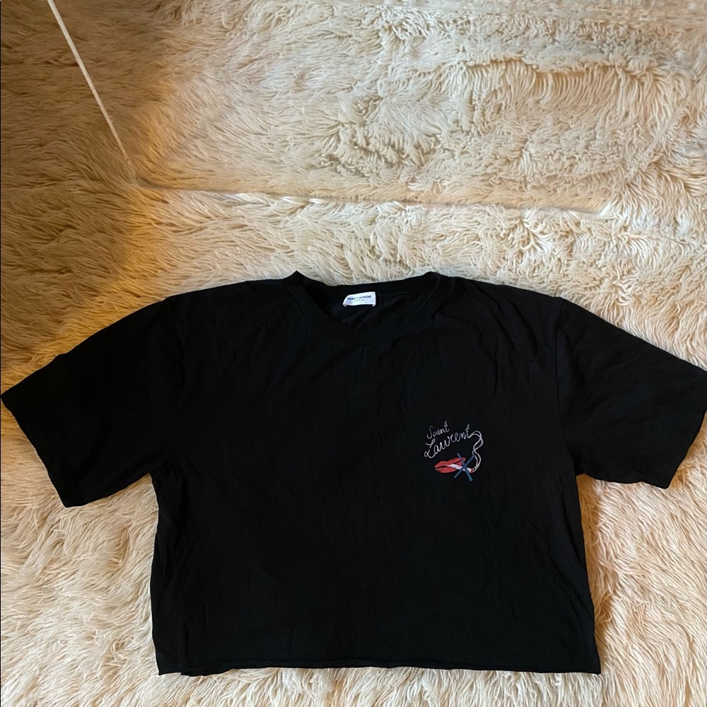Saint Laurent No Smoking Crew Neck Tshirt